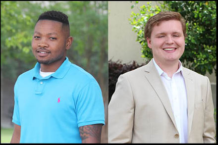 Pictured are (left to right) Scotty J. Jobe, Jr., of Farmhaven, who will serve as speaker for the AAS/Certificate Ceremony and Taylor Vance of Grenada, who will serve as speaker for the AA Ceremony on May 12.