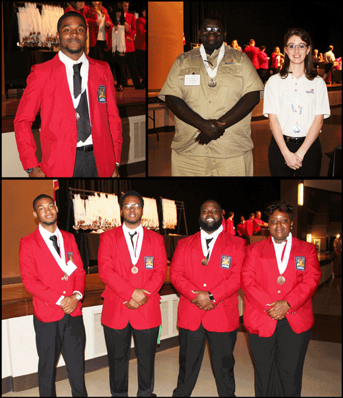 Pictured are the SkillsUSA winners from Holmes Community College.