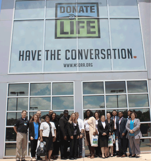 Students and instructors in the Holmes Mortuary Science program attended a