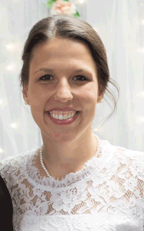 Pictured is Holmes alumna Katelyn Hardy Chism who now teaches at St. Matthew's Preschool in Madison.