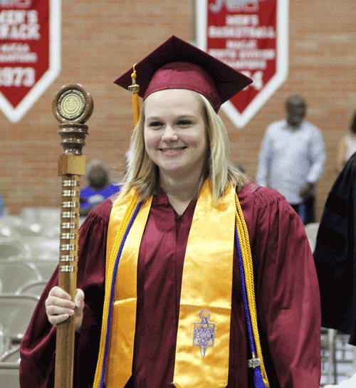 Pictured is Payton Earley, a 2017 Holmes alumna, who was chosen for the College Disney Program. Currently a junior at Belhaven University, Earley will begin the program in the spring of 2018.