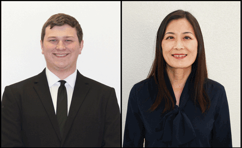 Pictured are Slade Allgood and Shae Wang, the 2018 Holmes HEADWAE recipients.
