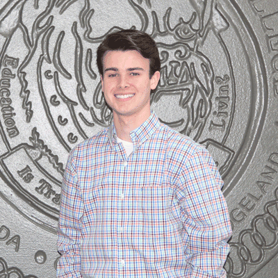 Pictured is Bradford James, a Holmes Community College Grenada Campus sophomore who was awarded the prestigious Lyceum Scholarship from the University of Mississippi.