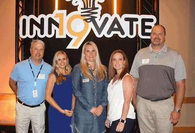 Pictured are members of the Holmes Community College Communications and Marketing/Recruiting departments who placed in the CPRAM Awards Competition. They are (left to right) Barin von Foregger, former Holmes multimedia specialist (now at Mississippi Public Broadcasting); Mary Margaret Busby, APR, public relations specialist/journalism instructor; Bronwyn Martin, director of marketing; Stephanie Wood, graphic designer, and Steve Diffey, director of communications/sports information. Not pictured: Katherine Ellard, public relations specialist/alumni coordinator and Dr. Michelle Burney, vice president for the Grenada Campus.