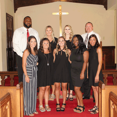 Pictured is the Ridgeland Campus Surgical Technology Class of 2019. They are (front row, left to right) Carly Richard, Victoria Ward, Tina Hamm, Brianna Chapman, Leigh Wilkerson, (back row, left to right) James McGee, Bekah Misner, Taylor Byrne and Brad Coleman.