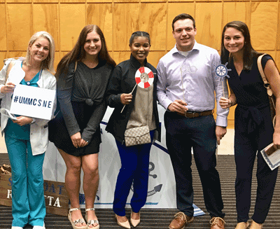 Pictured are (left to right) Holmes ADN students Mckenna Patridge, Maggie Bloodworth, Rudasia Lee, Tyler Bingham and Hannah Mabry following UMMC’s Preceptor/Student Nurse Extern Recognition Ceremony.