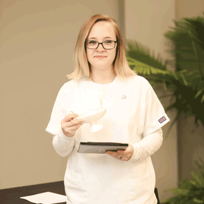 Pictured is Tiffany Sisney, a Holmes student who earned her GED in 2019 and graduated from the PN program in 2020.